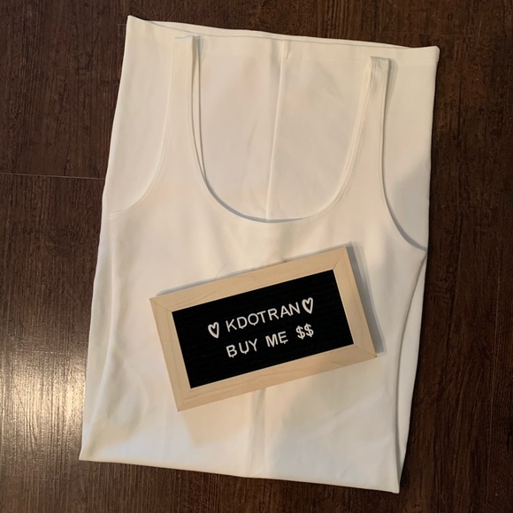 Forever 21 Dresses & Skirts - F21 • BRAND NEW WHITE MIDI BODYCON DRESS